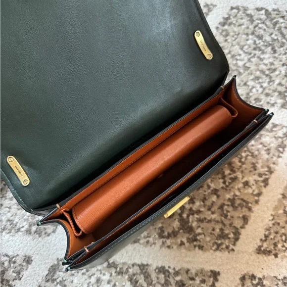 Coach Bandit Leather Crossbody Bag in Amazon Green - Picture 6 of 8